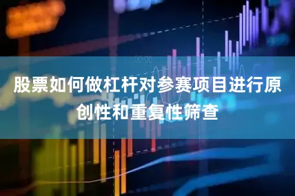 股票如何做杠杆对参赛项目进行原创性和重复性筛查
